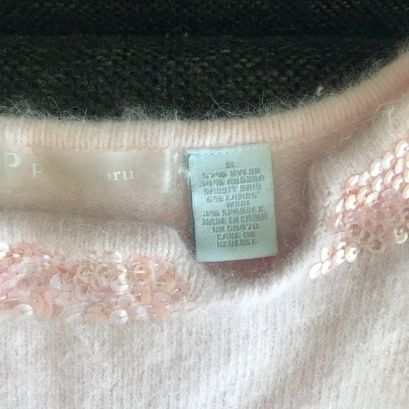 Light Pink Angora Wool Blend Sweater Size Small - Picture 2 of 3